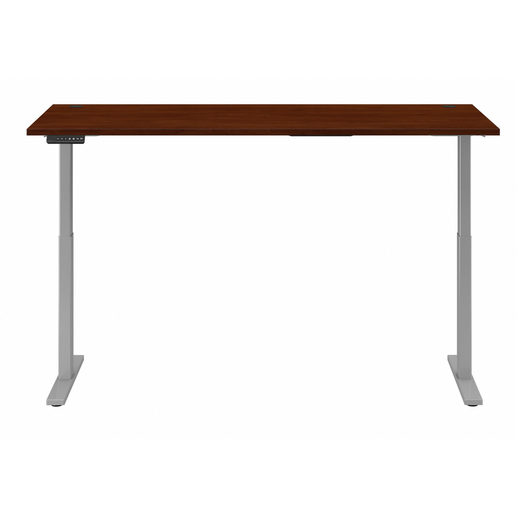 72" Modern Standing Office Desk in Hansen Cherry with Metallic Base