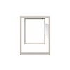 48" Elegant Modern Office Desk with Metal Legs in White