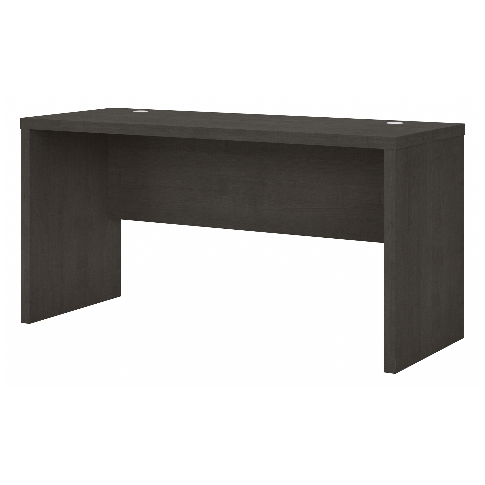 60" Modern Narrow Office Desk in Charcoal Maple