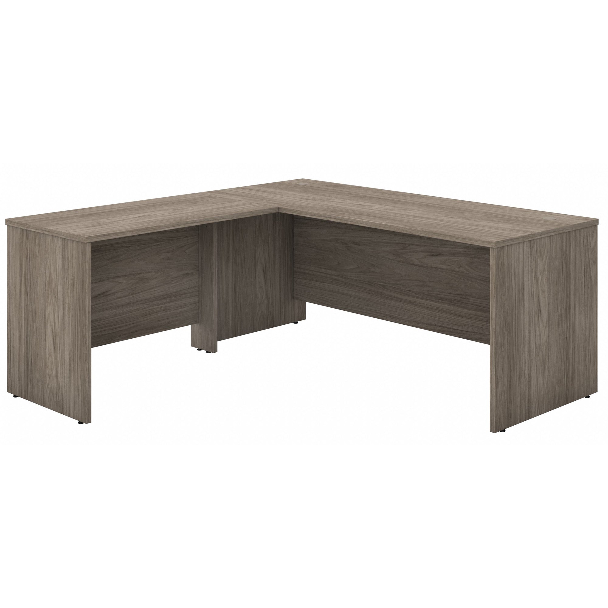Modern Hickory 72"x 72" Premium L-Shaped Modern Office Desk