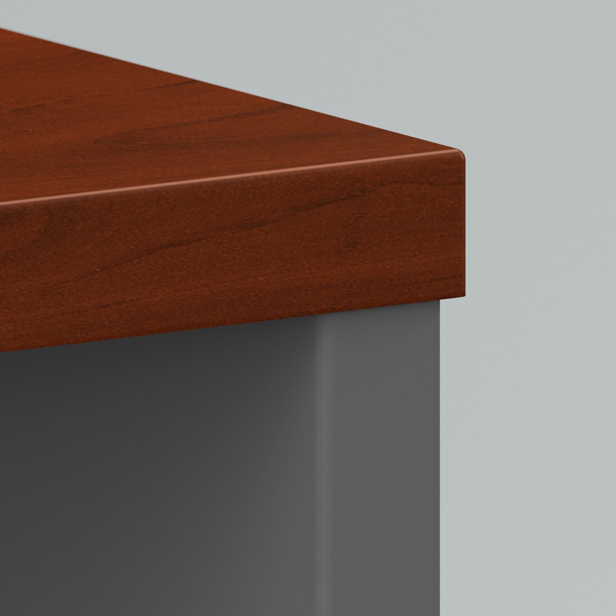 72" Narrow Executive Desk in Hansen Cherry/Graphite Gray