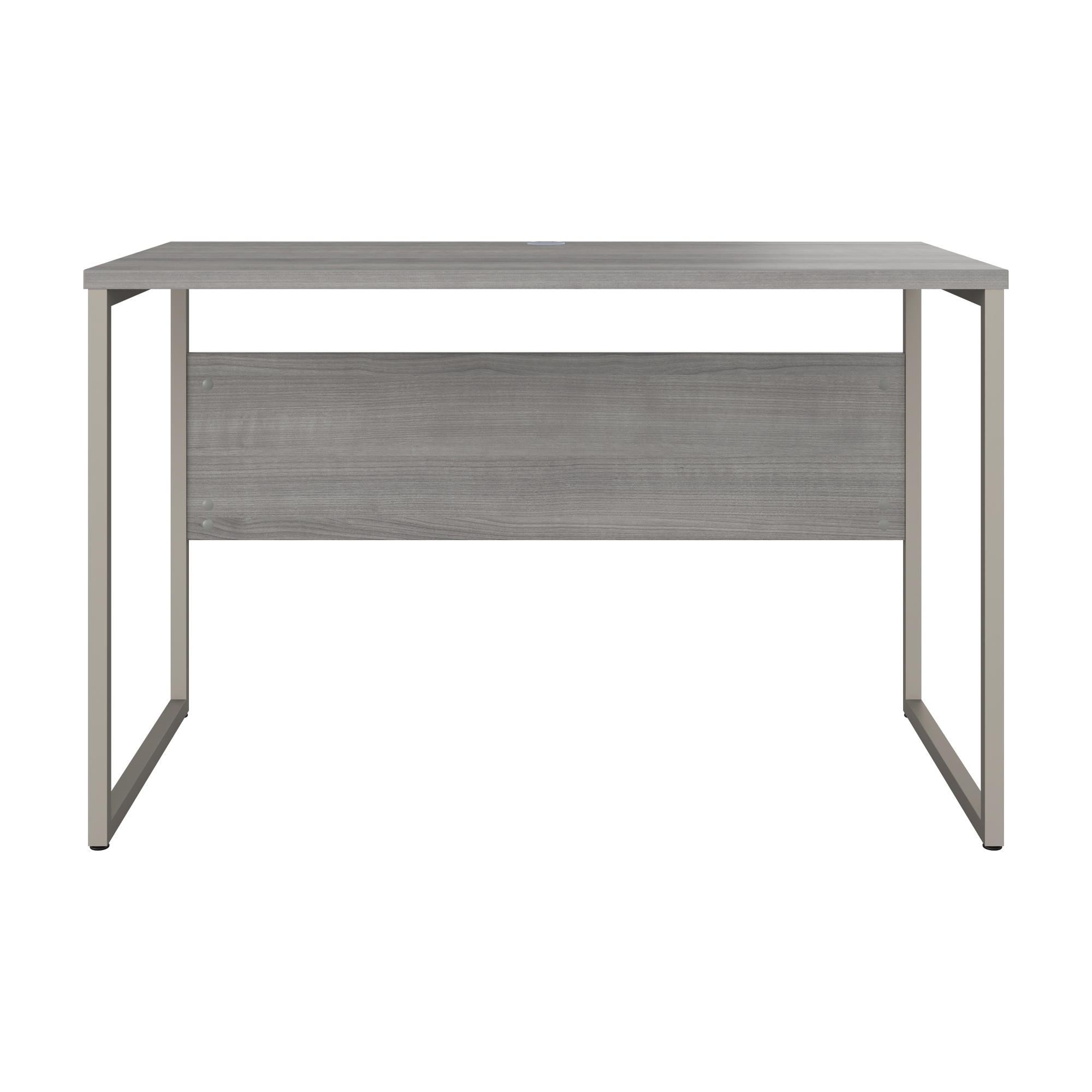 48" Modern Office Desk with Metal Legs in Platinum Gray