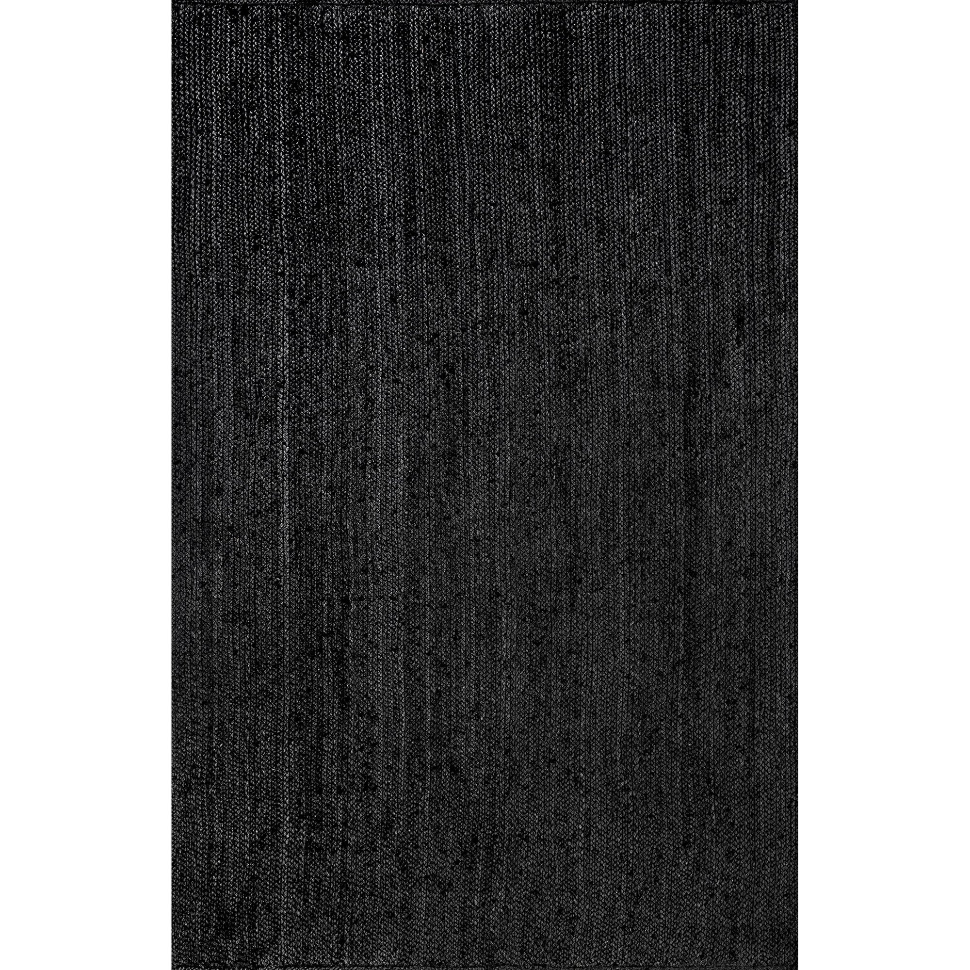 Charcoal Jute Hand-Woven Indoor Office Rug (Multiple Dimensions)