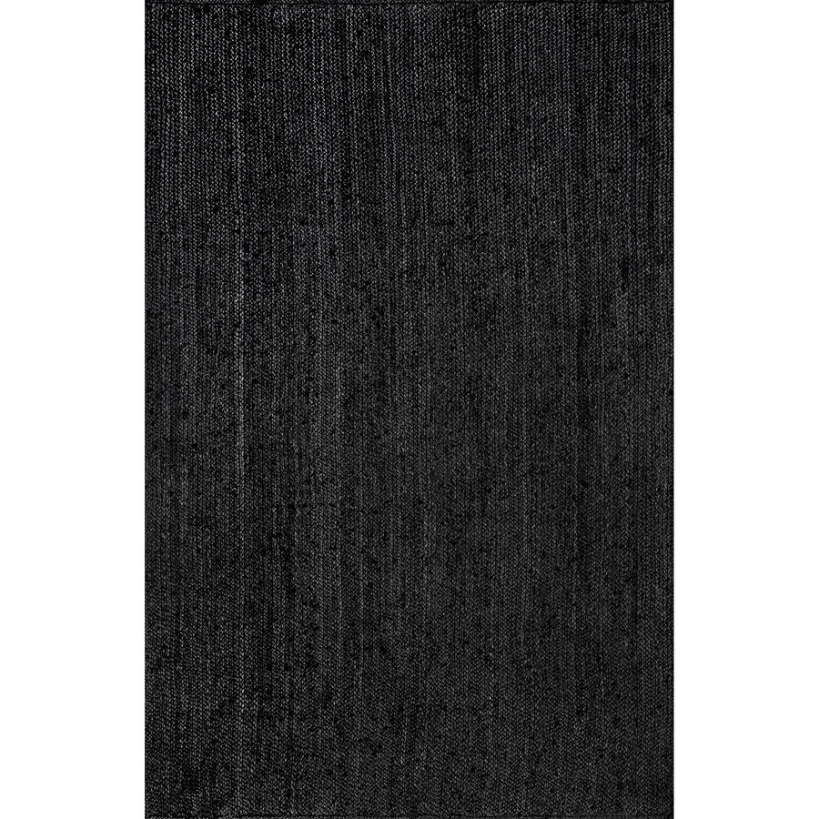 Charcoal Jute Hand-Woven Indoor Office Rug (Multiple Dimensions)