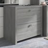 60" Modern Narrow Office Desk in Modern Gray