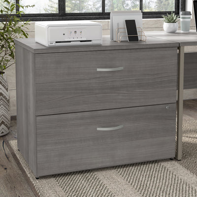 Platinum Gray 60" x 72" Reversible L-shaped Desk