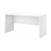 60" Modern Bow-Front Office Desk in Pure White
