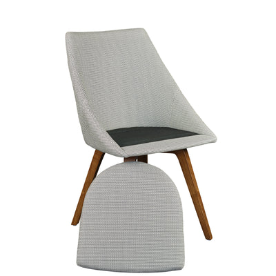 Cozy White Padded Guest or Conference Chairs (Set of 2)
