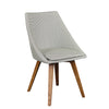 Cozy White Padded Guest or Conference Chairs (Set of 2)