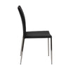 Stackable Black Leatherette Guest or Conference Chair (Set of 4)