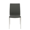 Stackable Gray Leatherette Guest or Conference Chair (Set of 4)