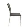 Stackable Gray Leatherette Guest or Conference Chair (Set of 4)