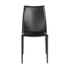 Stylish Black Regenerated Leather Guest or Conference Chairs (Set of 2)