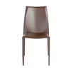 Stylish Brown Regenerated Leather Guest or Conference Chairs (Set of 2)