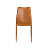 Stylish Cognac Regenerated Leather Guest or Conference Chairs (Set of 2)