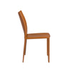 Stylish Cognac Regenerated Leather Guest or Conference Chairs (Set of 2)