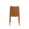 Stylish Cognac Regenerated Leather Guest or Conference Chairs (Set of 2)