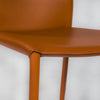 Stylish Cognac Regenerated Leather Guest or Conference Chairs (Set of 2)