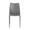 Stylish Gray Regenerated Leather Guest or Conference Chairs (Set of 2)