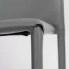 Stylish Gray Regenerated Leather Guest or Conference Chairs (Set of 2)
