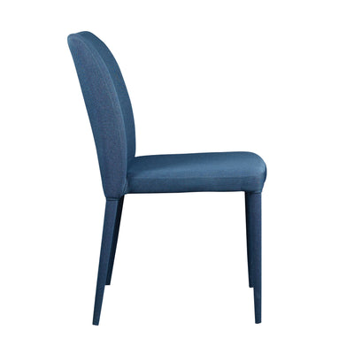 Blue Polyester Upholstered Guest / Conference Chairs (Set of 2)
