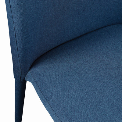 Blue Polyester Upholstered Guest / Conference Chairs (Set of 2)