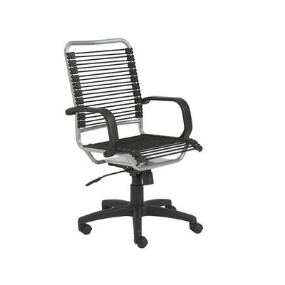 Classic Black Bungee-Back Wheeled Office Chair