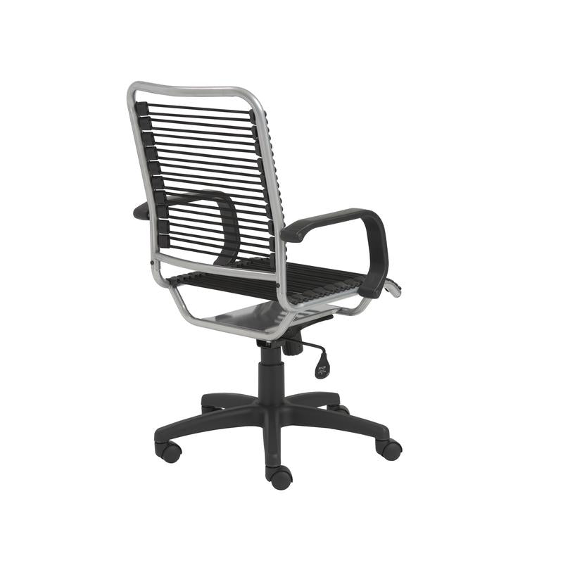 Classic Black Bungee-Back Wheeled Office Chair