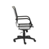Casual Bungee-Back Rolling Office Chair w/ Aluminum Accents