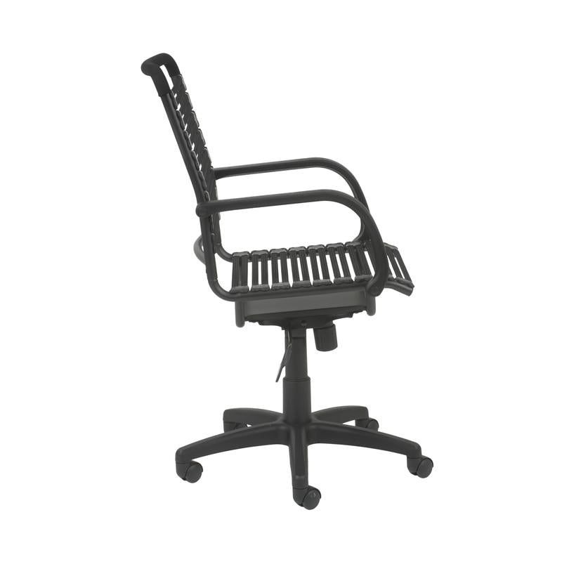 Modern Black Office Chair with Bungee Supports