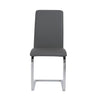 Sophisticated Black Leatherette Guest or Conference Chair (Set of 2)