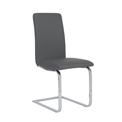 Sophisticated Black Leatherette Guest or Conference Chair (Set of 2)