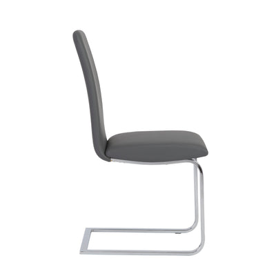 Sophisticated Black Leatherette Guest or Conference Chair (Set of 2)