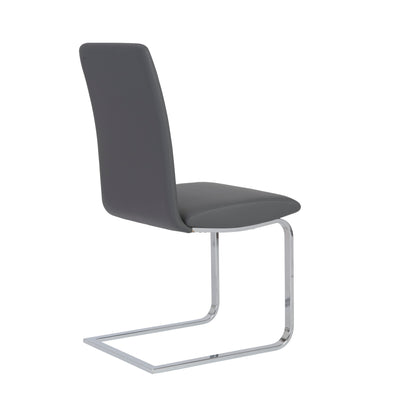 Sophisticated Black Leatherette Guest or Conference Chair (Set of 2)