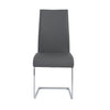 Extra Tall Gray Leatherette Guest or Conference Chair (Set of 4)