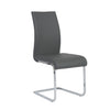 Extra Tall Gray Leatherette Guest or Conference Chair (Set of 4)