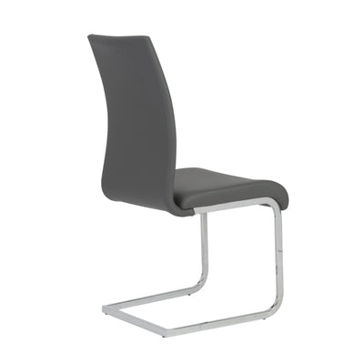 Extra Tall Gray Leatherette Guest or Conference Chair (Set of 4)