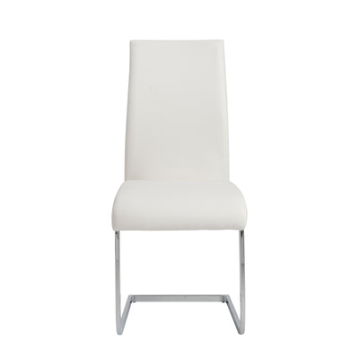 Extra Tall White Leatherette Guest or Conference Chair (Set of 4)