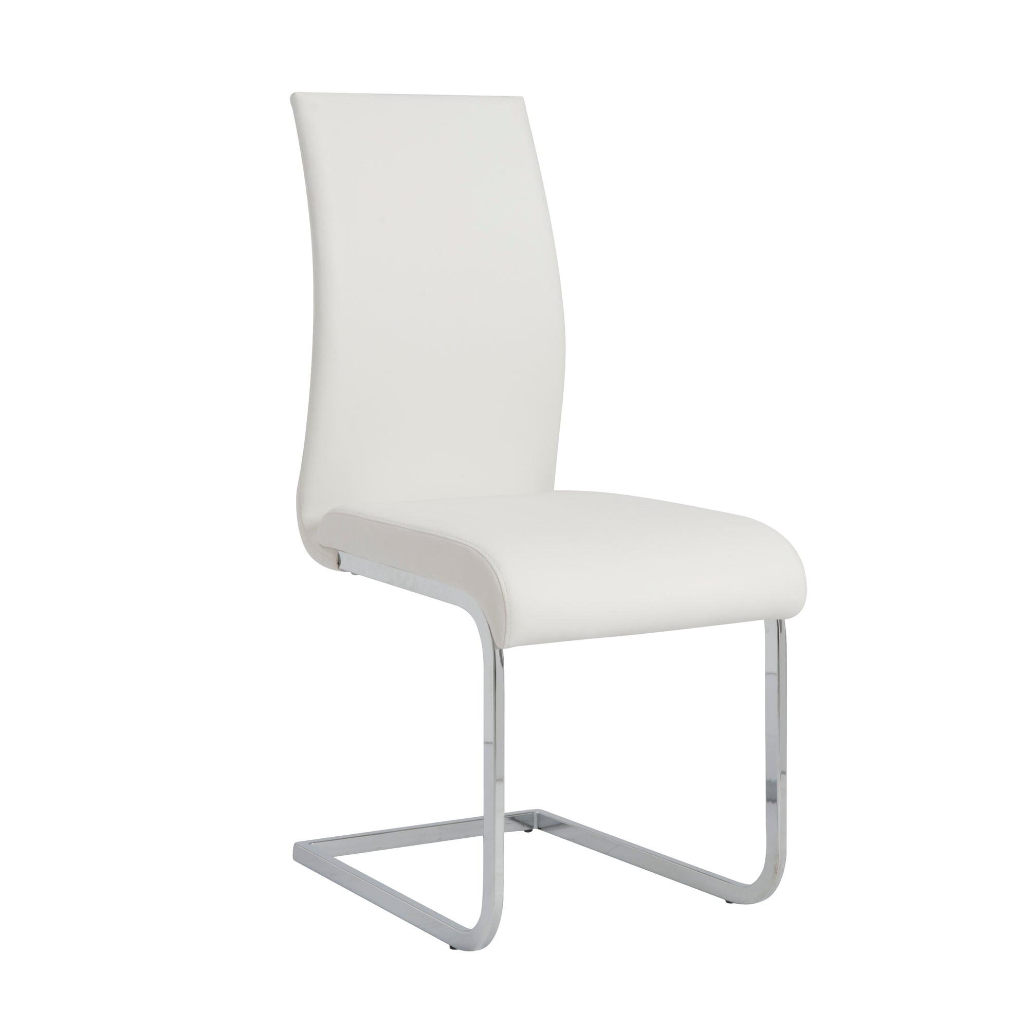 Extra Tall White Leatherette Guest or Conference Chair (Set of 4)