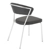Black Leatherette Guest or Conference Chair w/ Curved Back (Set of 4)