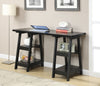 Modern 54" Black Double Trestle Office Desk