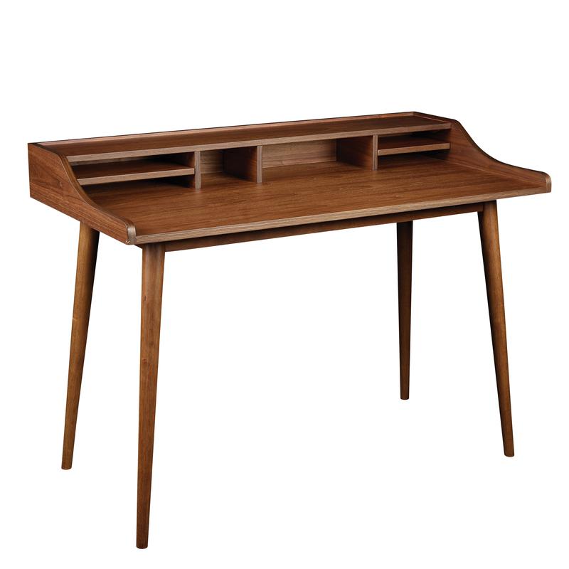 47" Compact American Walnut Writing Desk