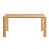 Modern Oak Lacquer 63" Executive Office Desk