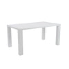 Modern White Lacquer 63" Executive Office Desk