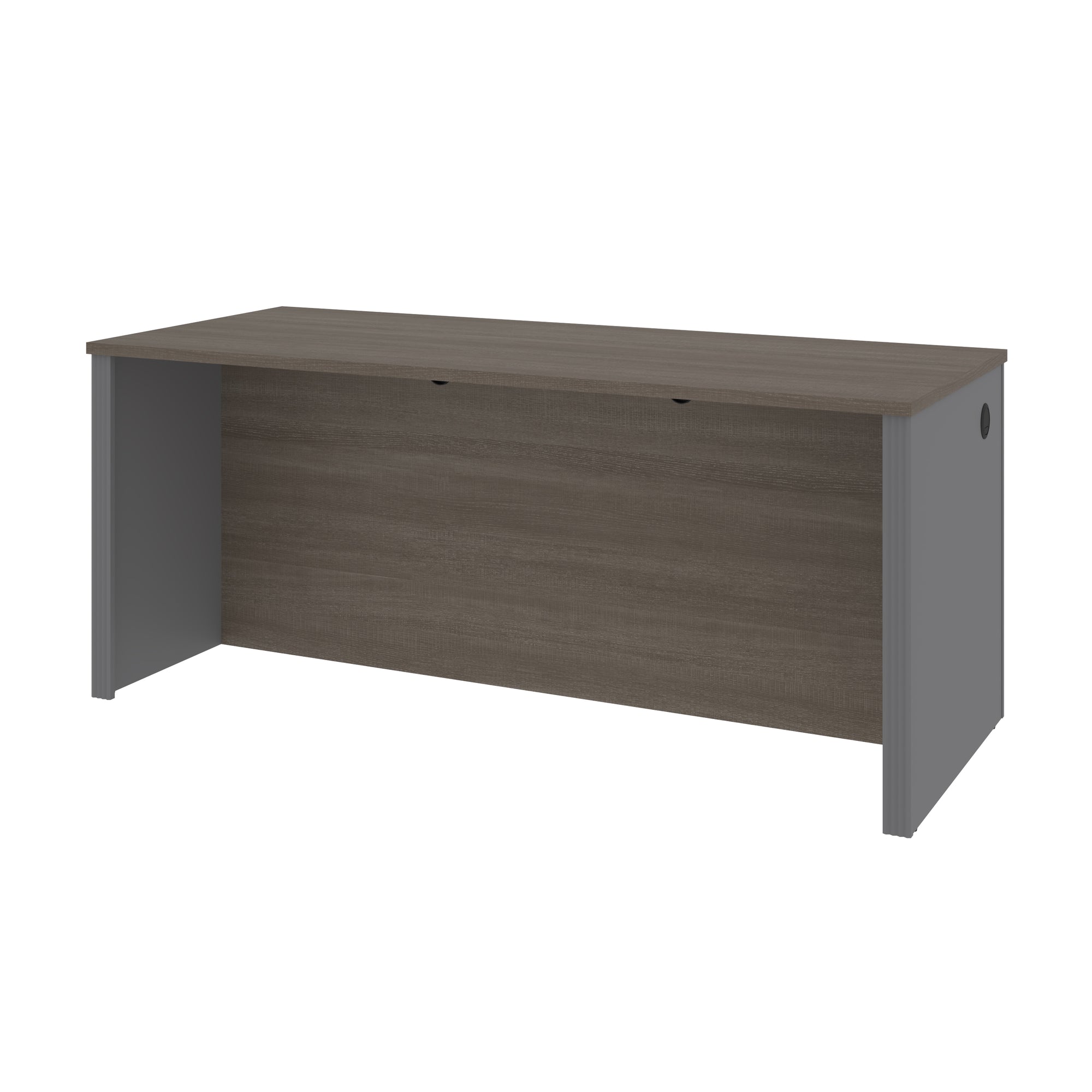 71" Executive Desk in Bark Gray and Slate