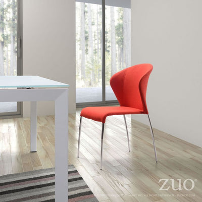 Tangerine Winged Guest or Conference Chair (Set of 2)