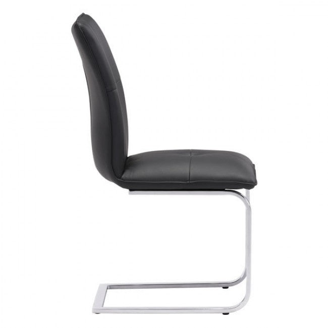 Sleek Black Guest or Conference Chair (Set of 2)