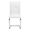 Sleek White Guest or Conference Chair (Set of 2)