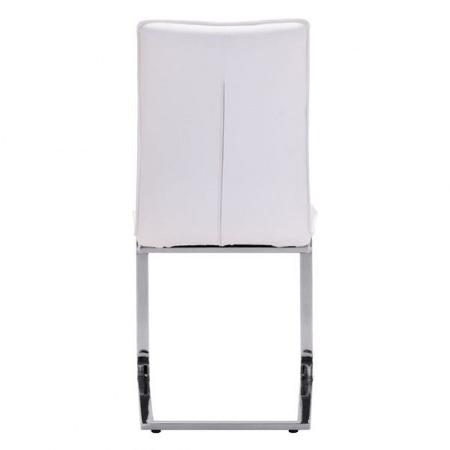 Sleek White Guest or Conference Chair (Set of 2)