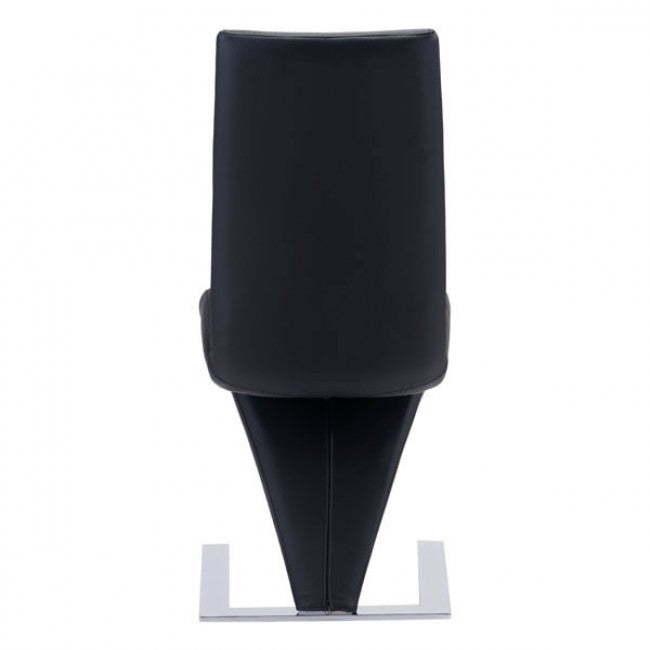 Unique Z-Style Black Leatherette Guest or Conference Chair (Set of 2)